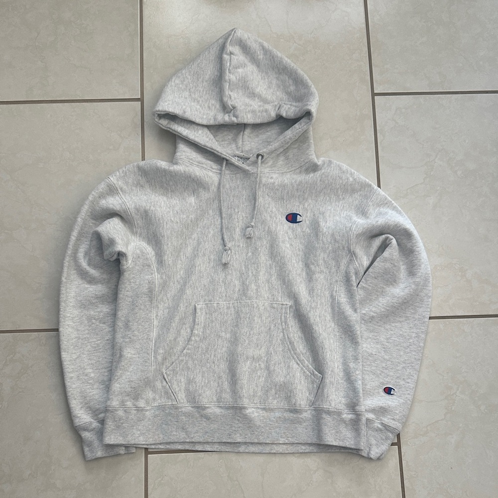 Champion women’s Light Gray Hoodie